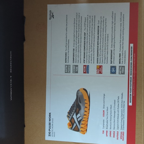 Reebok Zig Pulse Work athletic shoe 8W - Picture 3 of 4